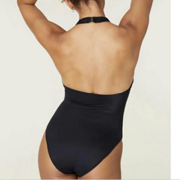 Andie The Luzon Black One Piece Eco Nylon Swimwear Bathing Suit Size S New - Picture 3 of 11